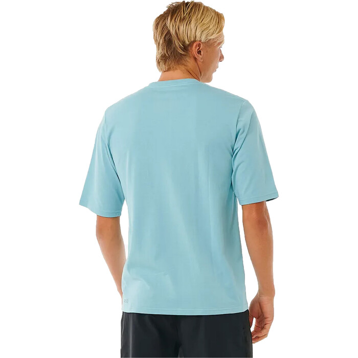 2024 Rip Curl Mens Icons Of Surf Short Sleeve UV Tee 12FMRV - Dusty Blue